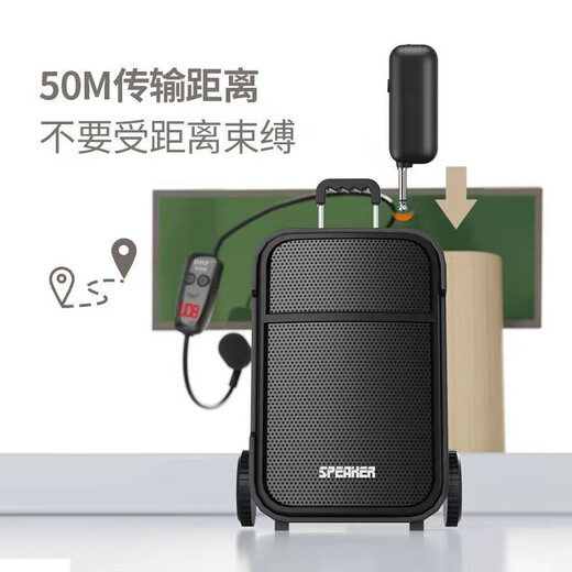 Xiexunda one-to-four teaching Bee amplifier square dance amplifier speaker universal universal UHF wireless head-mounted microphone one-to-two UHF wireless enhanced model one-to-two (two microphones) wireless head-mounted
