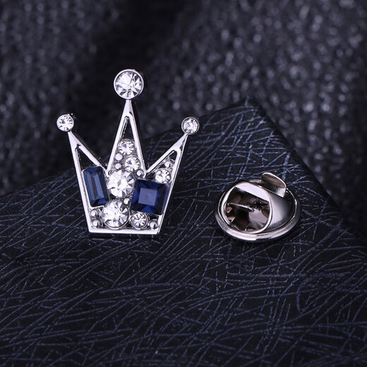 Kamalan (Kamalun) Crown Suit Brooch Men Men de poing d'usure formelle Collier Collier Bouton Collier Badge haut de gamme Accessoires