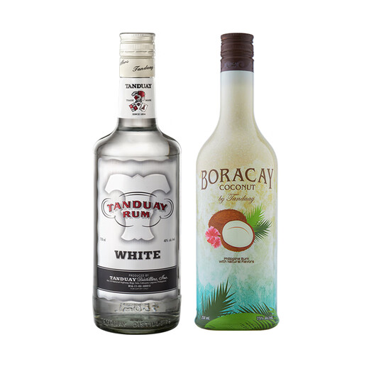 
Tandun White Rum Coconut Flavor Combination TANDUAYRUM Wine Baking Cocktail Base Rum Grove Flavor Beverage White Rum/Coconut Flavor 750mL 2 Bottles