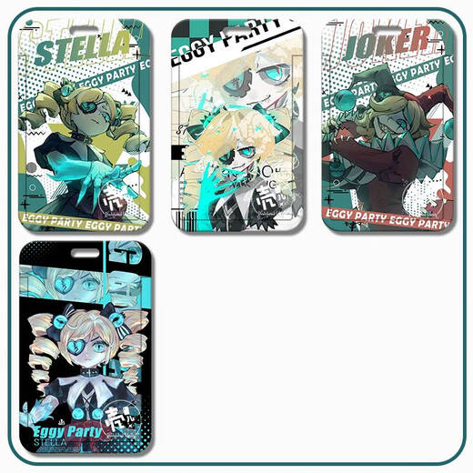 Flucht aus dem Horror -Nacht -Mute Mädchen Stella Ruhvoller Clown ABA Fan Zwei Dimension Mahlzeit Karten -Set Bus S13546 Kartenset + weißes Armband