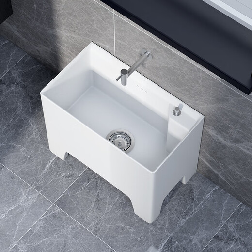 Duradia balcony mop pool ceramic mop pool wash floor mop pool trough bathroom floor-standing household high-foot mop basin YD-146 (46*32*40)