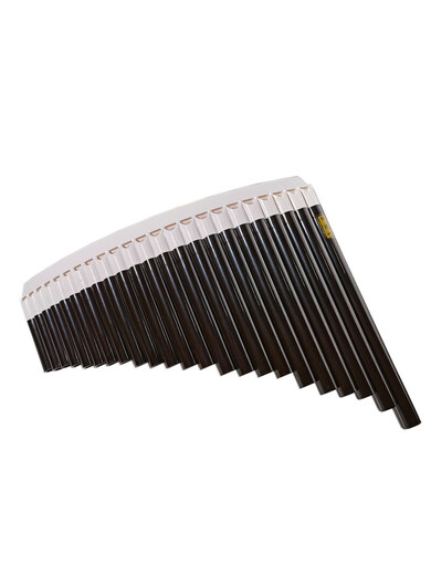 
KYODO Whalemedo Panflut 23 tubes curved professional plus mouthpiece 23 tubes brown