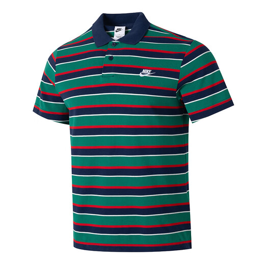 Nike (Nike) T-Shirt Herren Sommer Neues Polo-Shirt Sportswear Outdoor Fitness Casual Atmable Fashion Top Revers Kurzärmel FN3897-410 S