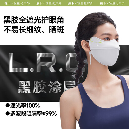 Beneunder sunscreen mask for women, full face sunscreen mask, anti-UV mask, face mask, dark black