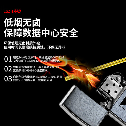 
Value meter Fiber jumper Telecommunications grade LC-LC single-mode dual-core Low smoke halogen-free environmentally friendly fiber cable Home fiber cable Transceiver tail fiber 25 meters ZLG1-LCLC25