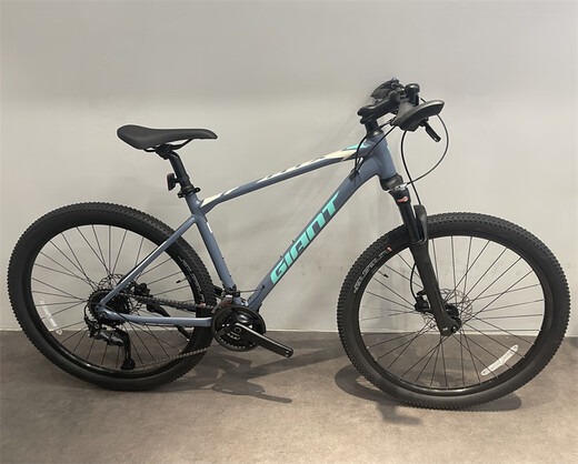 捷安特（GIANT）ATX830避震山地自行车27.5 29寸健身通勤男士学生18速 全消光烟雨灰 27.5英寸18速