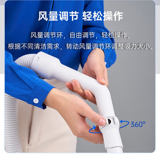 松下【国家补贴】吸尘器家用小型卧式大功率除尘器便携手持无耗材大吸力扫地机MC-C20A
