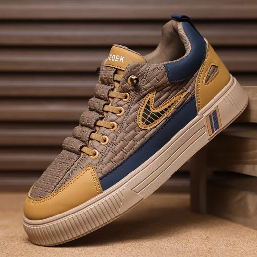 
Wuken men's shoes 2025 spring new style breathable casual and versatile wear-resistant low-top fashion workwear labor protection sports board shoes men's FH-Longhao-9916 khaki 41