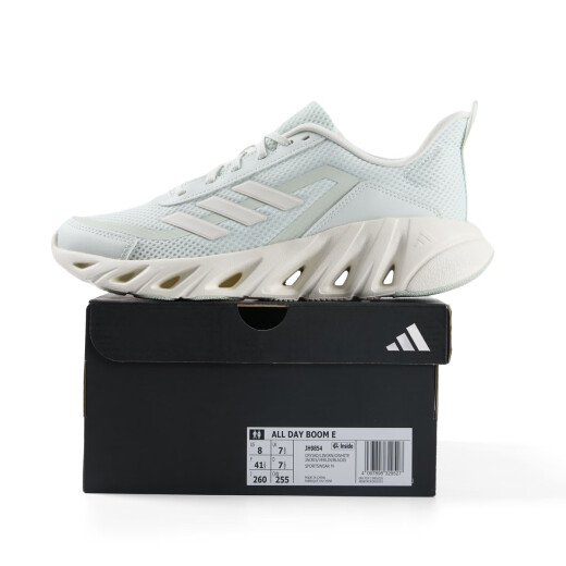 Adidas Adidas Мужские и женские кроссовки 24 осень новая сетчатая дышащая повседневная обувь для амортизации и устойчивой к износостойкой спортивной обуви LENEN GREEN/HANYU WHITE JH9854 42