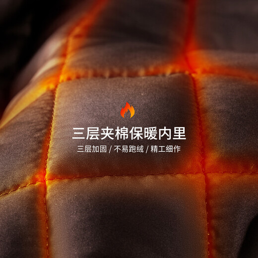 Shanshan jacket men's autumn and winter thickened quilted warm high-density wear-resistant commuting casual executive cadre lapel jacket