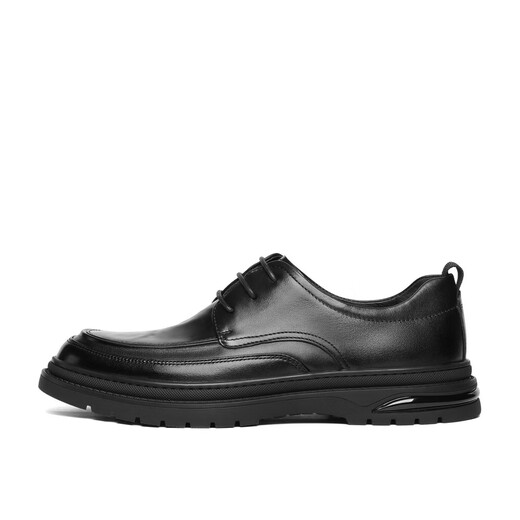 Belle Commuter Business Cuir Chaussures Chaussures décontractées de la vache de vache pour hommes A1373AM4 Noir 42