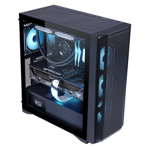 先马（SAMA）朱雀3 黑色 游戏电脑主机箱 玻璃侧透/宽体五金/独立电源仓/支持长显卡/背线/360水冷/E-ATX主板