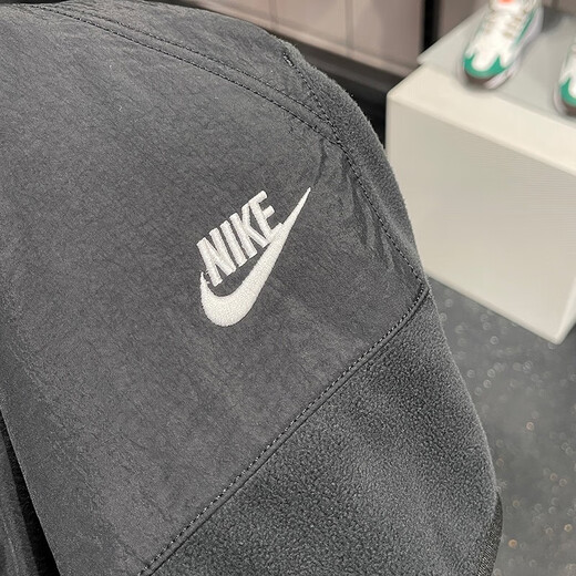 耐克（Nike）卫衣男装2025春季新款外套摇粒绒保暖运动服时尚圆领休闲套头衫 DD4855-010黑色 L