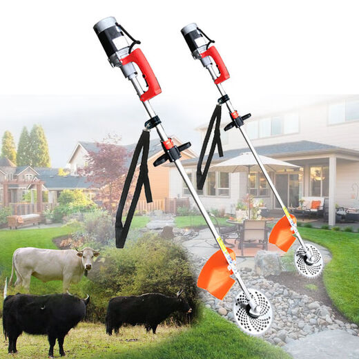 Plug-in electric car battery car lawn mower 48V60V72V universal weeding lawn mower brush cutter backpack plug-in 48V-60V-72V universal 2 wheels 3 wheels