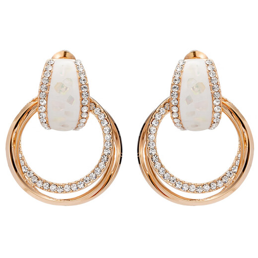 Qlady Autumn and Winter Earrings Feminine High-end Earrings Women's 2023 Niche Light Luxury Circle Earrings Birthday Gift
