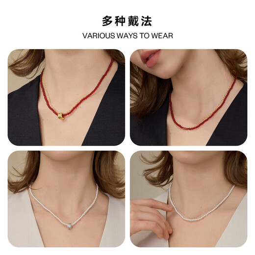 Arsis Snake Pattern Auspicious Double Ring Necklace Zodiac Year Clavicle Chain Fashionable Birthday Gift for Girlfriend