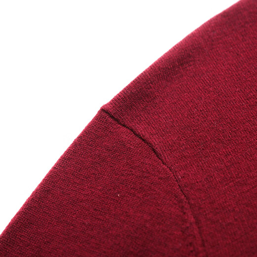 Pierre Cardin 100% wool sweater men's thin half turtleneck sweater middle-aged solid color versatile sweater black 175