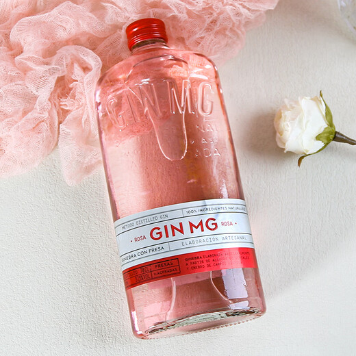 梦戈（GIN MG）【原瓶进口】西班牙金酒杜松子酒洋酒调酒基酒马天尼调酒基酒 梦戈桃红金酒 700mL 1瓶