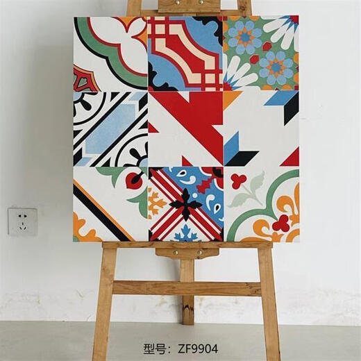 Bohemian Thangka Tile Balcony Brick 600x600 Milk Tea Mope Shop Parquet Tiles Индийский этнический стиль ZF9902 (обратитесь к обслуживанию клиентов, прежде чем разместить заказ)