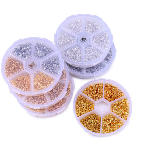 OSRO diy open ring connecting ring earrings bracelet necklace buckle connector handmade material package white k color 6 Specifications + box