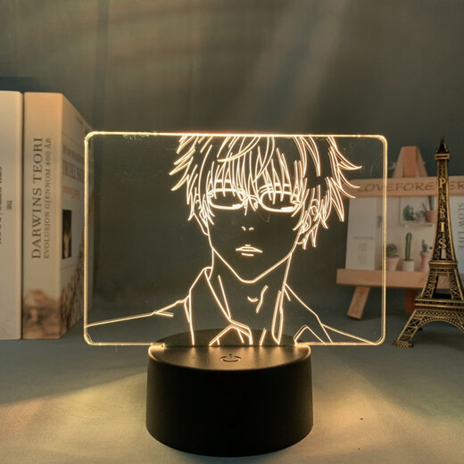 乐英奇回战五条悟3d小夜灯动漫周边桌面摆件宿舍送同学生日礼物创意 9227五条悟-6 16色遥控充电款【礼盒装】