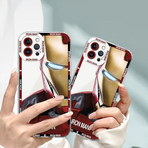 Aplicable a iPhone Apple 14 Iron Man 13 Europa y América 12/11/Pro/XS/Máx/7 Case de teléfonos móviles 8 días 6 A739 Iron Man - Angel Eye Apple 14