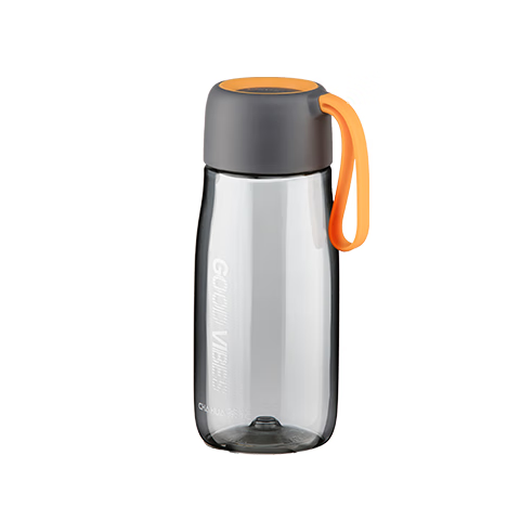 Camellia portable sports colorful water cup with strap, sealed leak-proof water cup, food grade material sports water cup, yellow tumbler 520ml