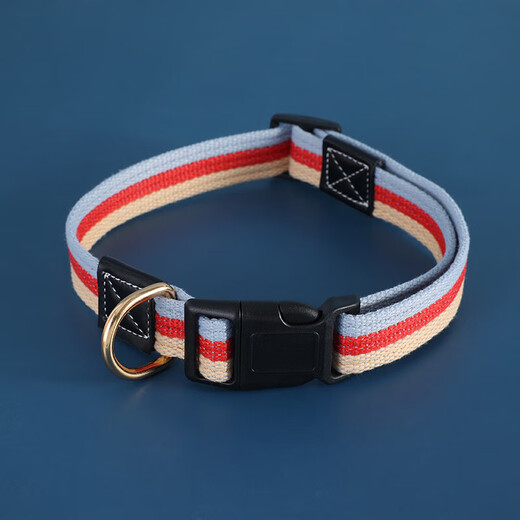 Yanxiang pet canvas collar dog collar puppy collar dog collar adjustable collar collar dog collar red XS- (width 1.5cm suitable for 8-15Jin Jin is equal to 0.5 kg)