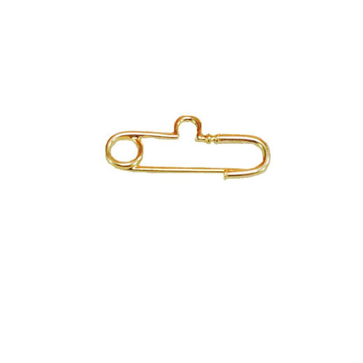Yan's 18K gold brooch accessories corsage pin 75 paper clip multi-purpose pendant sweater dress with high quality 18K yellow (light yellow) 30mm diamond brooch accessories (pendant not included)