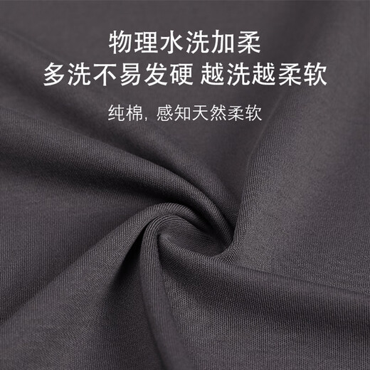 Langsha pajamas men's pure cotton 7A antibacterial mite removal spring and autumn long-sleeved cardigan set loose simple men's home clothes
