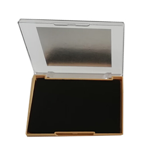 Huilide Black 2f Red Fingerprint Plataforma de impresión FBI Visa para huella de tinta de huella de tinta de estampado de palma Polímero de huella de huella dura Marca impermeable Negro 13590 mm