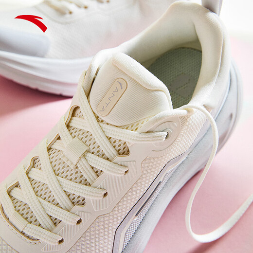 ANTA Ledao丨Fan Zhendong's same style casual shoes, women's training shoes, lightweight running sports shoes for women 122517719 Ivory White/Sand Gray-1 37.5