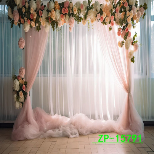 Internet celebrity female anchor warm, romantic and simple live broadcast background cloth anchor live broadcast room background 3D three-dimensional video photography ZP-15775 2.5 meters wide + 3 meters high (with hook)
