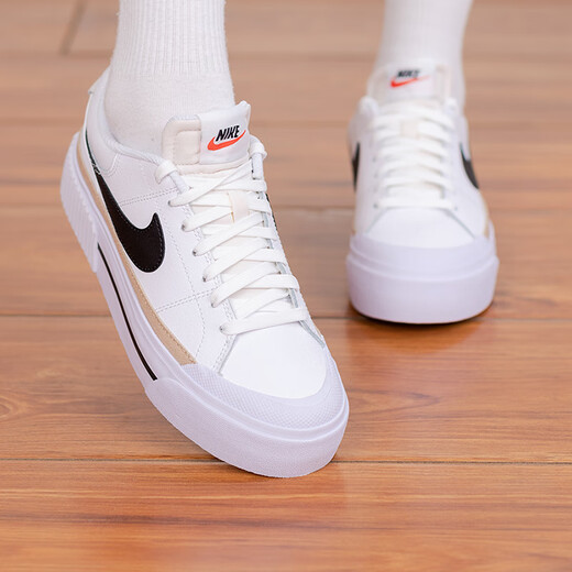 耐克（NIKE）官方 女鞋 25夏新款户外时尚运动鞋厚底增高松糕鞋耐磨潮流板鞋女 DM7590-100/现货速发【店长推荐】 36  码(内长225mm)