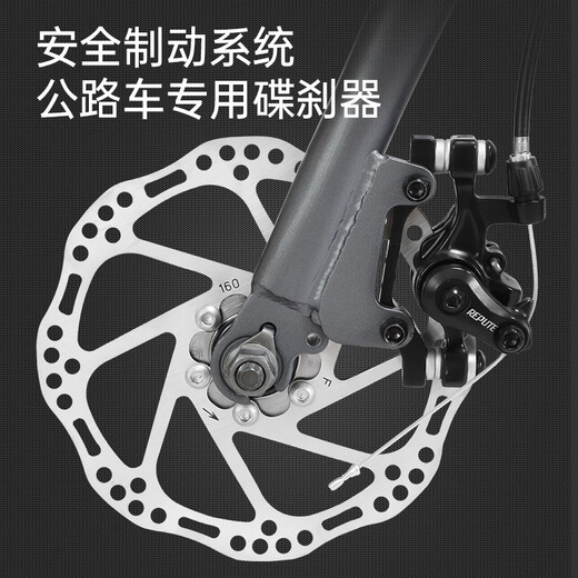 永久（FOREVER） 公路自行车700C铝合金气动破风公路车27/30速城市竞速运动赛车 27速-渐变黑灰