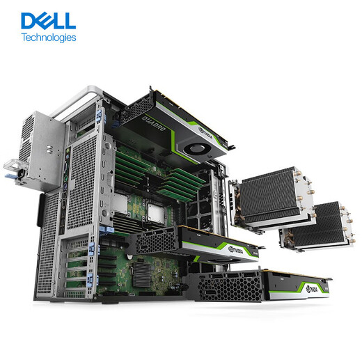 Dell Precision T7920 Tower Graphics Workstation Desktop Server Deep Learning Desktop Computer Deepseek Deployment Customized HT11I 2 Goldmedaillen 6230R (52 Kerne 2.1 GHz) 128G 1T Festkörperstaat +8t