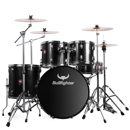 Taureau tambour set jazz tambour professionnel adulte adulte enfants débutant général cinq tambour quatre cymbale noire