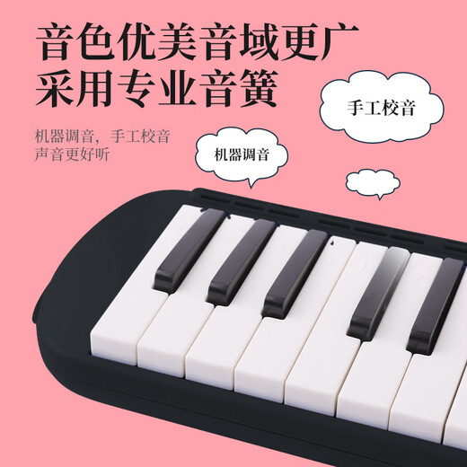 Acacia Bird 37-Tasten-Orgel Oxford Verpackung Klassenzimmer Grundschüler, die Musikinstrumente für Anfänger schwarz spielen