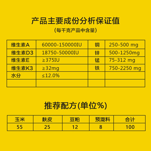East China Zhengda 8% gilt premix nutrition comprehensively promotes development, early estrus, strong limbs and hooves without constipation 1 bag