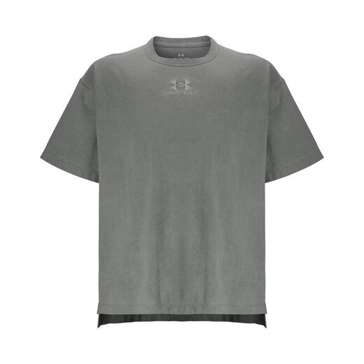 安德玛（Under Armour）25夏季新款Varsity男子高克重运动休闲短袖T恤 丛林绿504 L (175)