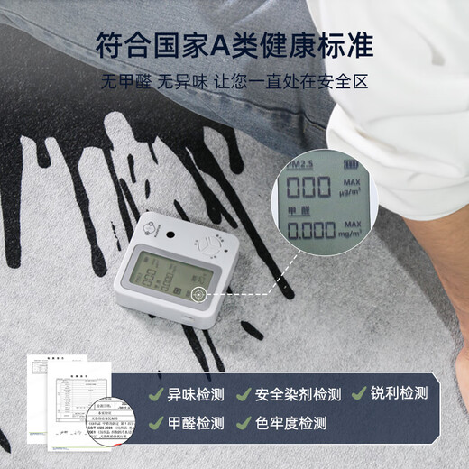 电竞房地毯客厅免洗可擦男生卧室书房电脑椅家用地垫隔音防滑耐脏 锐潮-15689 240cm*300cm
