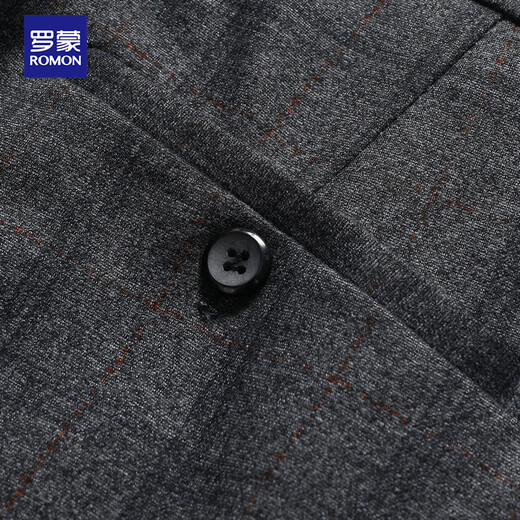 Romon suit men's four seasons slim professional formal wear men's elastic suit suit business wedding dress men's clothing