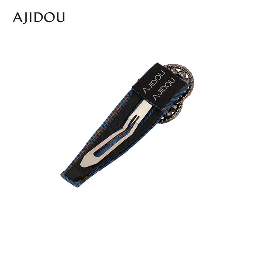 AJIDOU Ajidou Hairpin Trendy and Cool Denim Love Hairpin with Rhinestones Birthday Gift for Girlfriend Hair Accessory Side Clip