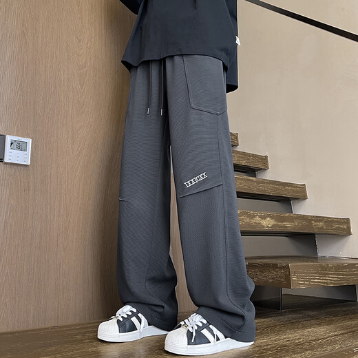 Idee (Zhuyifan) Fett großer Größe 230 Jin [Jin entspricht 0,5 kg] Hosen für Männer gerade Frühlings- und Sommer-Dünnarbeitshose Trendy Marke Großgröße gerade weit leges Casual Hosen K1477 Brown Farbe 5xl (195) 205-230 Jin [Jin gleich 0,5 kg] kann getragen werden können. Kann getragen werden können. Kann getragen werden kann