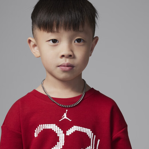 耐克（NIKE）Jordan官方耐克乔丹新年蜕变系列男童婴童上衣和长裤套装IF8837 687健身红 100cm 3T
