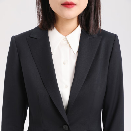 YOUNGOR Suit Women's Spring and Summer Suit VOTF277158FYF Top Dark Blue S 155/84A