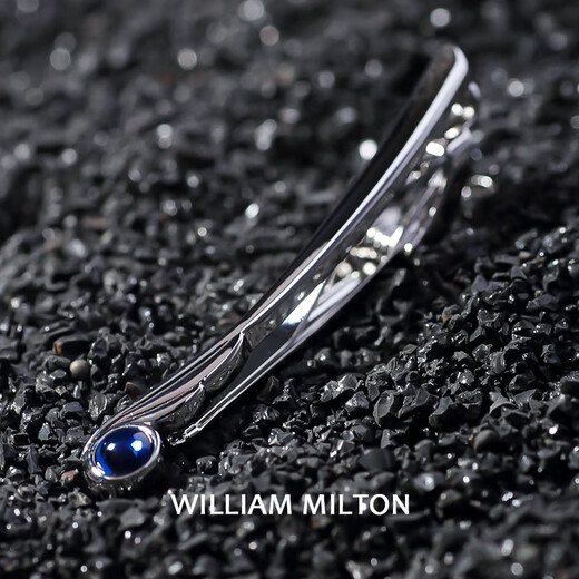 WILLIAM MILTON天使之羽领带夹高端轻奢月光石设计感领带夹礼盒男 天使之羽—领带夹