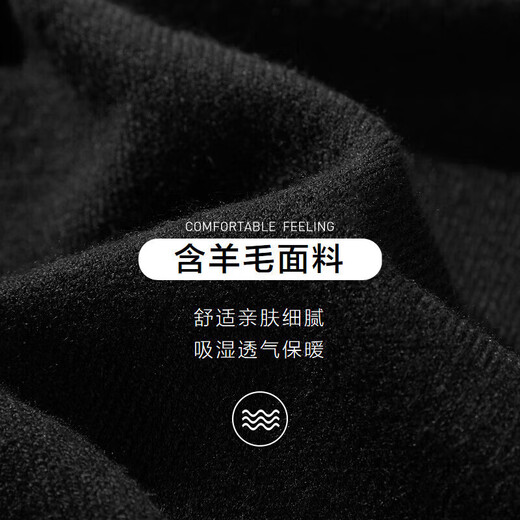 HLA Hailan House brand exclusive long-sleeved sweater for men light business classic warm sweater for men spring and autumn