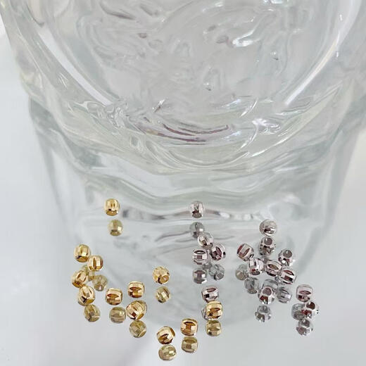 Changju Dixi 18K loose beads space beads lantern beads 2.5mm