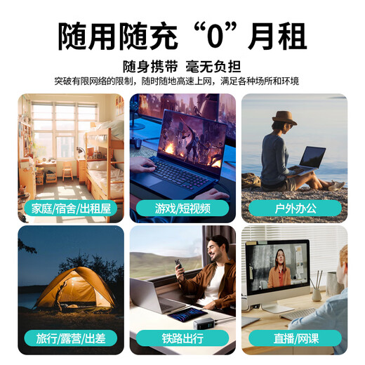 Sui U Xing's new 5Ghz portable wifi6 wireless mobile wifi portable power bank two-in-one router card-free full Netcom unlimited speed traffic Internet card outdoor rural 12000 mAh 5Ghz+WIFI6 12000 mAh 5Ghz+1000G annual package traffic